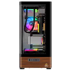KINPOWER pannello laterale in vetro temperato Mid Tower ATX Gaming PC Case con schermo LCD Monitor del Computer Case OEM ODM - Product Image 6