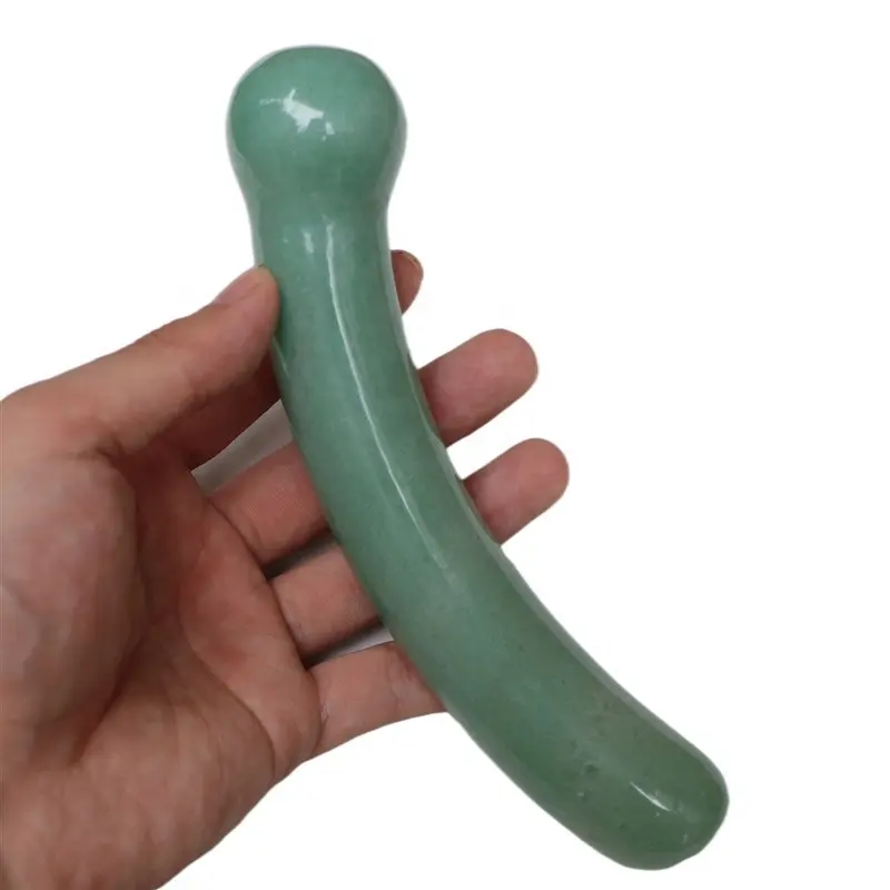 Зеленый авантюрин, лечебный массажный фаллоимитатор Yoni, сексуальная палочка для пениса, Нефритовый фаллоимитатор, секс-игрушка для женщин, цилиндр для мастурбации