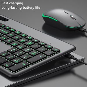 Wireless for <strong>Bluetooth</strong> <strong>Keyboard</strong> &amp; Mouse Combo with Luminous Set &amp; Backlight Multi-<strong>Device</strong> Compatible Portable <strong>Keyboard</strong> - Product Image 5