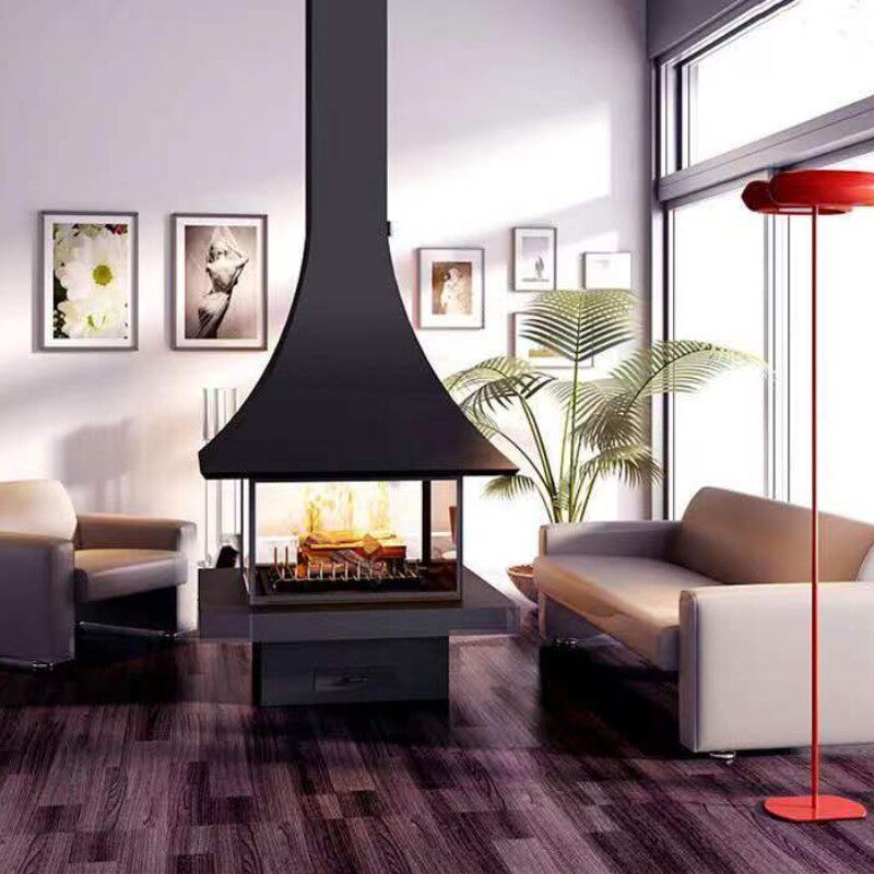 Black ylxg-08-four-sided flat glass