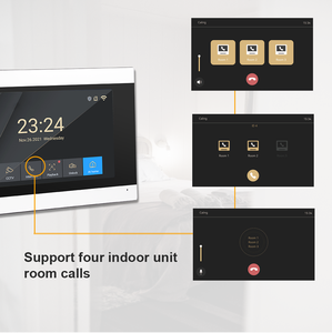 Sistema de intercomunicación de teléfono y puerta con pantalla HD de 7 pulgadas, videoportero inteligente de 2 cables para seguridad de Villa - Product Image 4