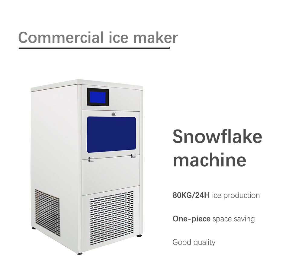 New Style XHJ-80 Stainless Steel Commercial Automatic Portable 80KG/24H Snowflake Ice Maker