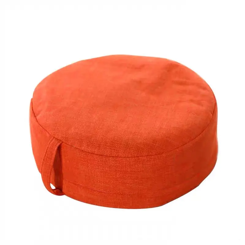 Grand coussin rond de méditation en toile organique, logo personnalisé, pour sol, sarrasin, Yoga, offre spéciale