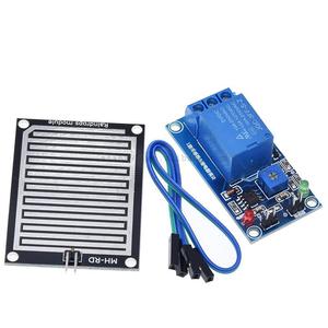 Módulo Sensor de agua de lluvia DC 12V Módulo de control de relé Sensor de lluvia Módulo de detección de gotas de lluvia de agua para Arduino Robot Kit