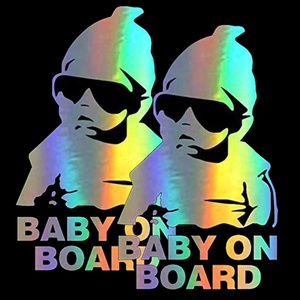 Weatherproof Baby on Board Decor <strong>Decal</strong> Bumper Sticker Window Vinyl <strong>Car</strong> <strong>Decals</strong> for <strong>Cars</strong> Weatherproof <strong>Car</strong> Stickers - Product Image 3
