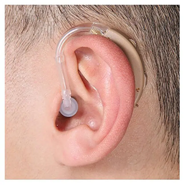 BTE تضخيم سماعات السمع الصوت مكبر للصوت للصم مساعدات للسمع لفقدان السمع الشديد