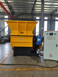 NJWX การรีไซเคิลขยะพลาสติก การออกแบบเพลาคู่เดี่ยว พลาสติกเสีย PP PE PVC HDPE เครื่องทําลายฟิล์มโปรไฟล์ท่อ - Product Image 5