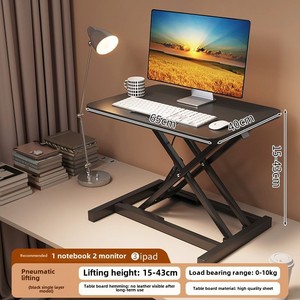 Soporte moderno para portátil de pie, escritorio plegable para ordenador de escritorio, mesa superior ajustable, estante elevado para ordenador portátil de escritorio - Product Image 6