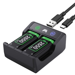 Xbox One/Series/SX için şık şarj seti denetleyicisi 2 adet 2650mAh pil ile hızlı şarj şarj standı oyun aksesuarları