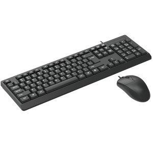New Design Full-Sized Wired <strong>Computer</strong> <strong>Keyboard</strong> and Mouse Kit Ergonomic Quiet Wired <strong>Keyboard</strong> Mice <strong>Combo</strong> for <strong>Desktop</strong>/Laptop/PC - Product Image 1