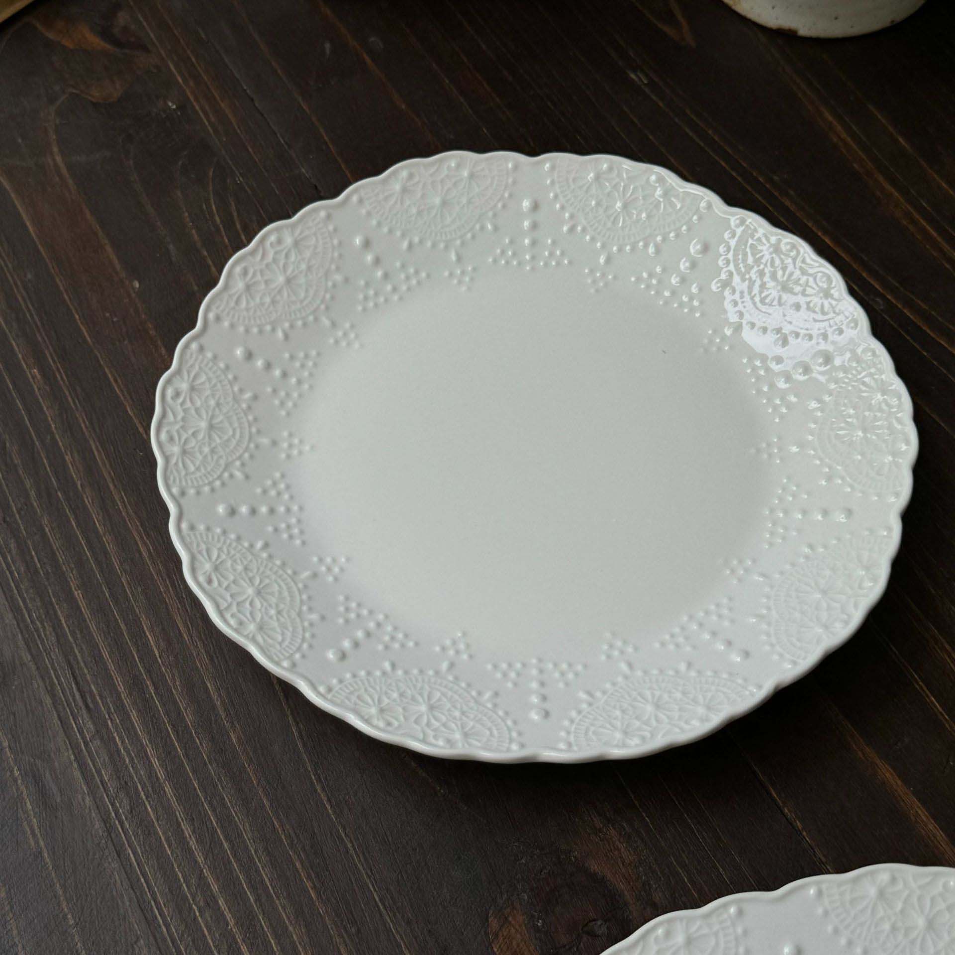 white-7.9 inch plate