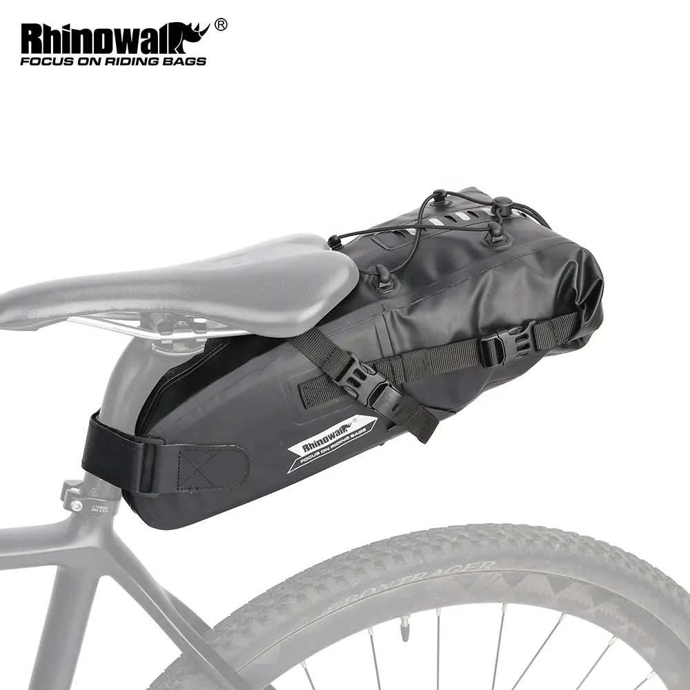 Rhinowalk-Bolsa de sillín resistente al agua, asiento de viaje de dos ruedas, 5 litros