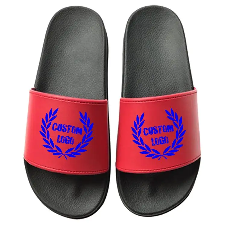 Scarpe estive scivoli da spiaggia genitore-figlio con suola morbida calzature sandali all'ingrosso scivoli semplici personalizzati infradito vuoto sublimazione