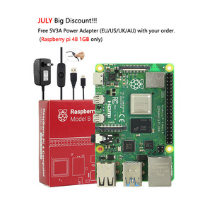 Kostenloses Netzteil Raspberry Pi 4 Modell B Entwicklungs platinen 1GB RAM Original Raspberry Pi 4B Pi4 RASPBERRY PI 4 B 1GB