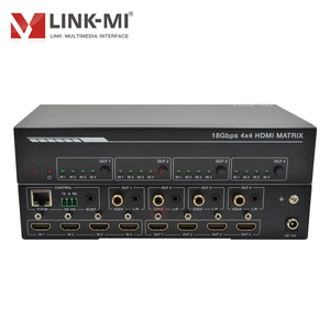 4x4 HDMI 2.0 Matrix Switcher mit flexiblem Umschalten von mehreren Eingängen auf mehrere Ausgänge, geeignet für den Studio gebrauch