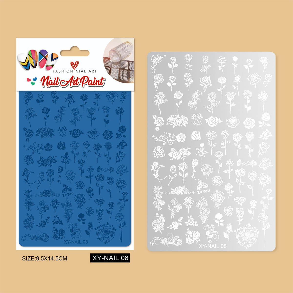 Plaque d'acier xy-nail 08