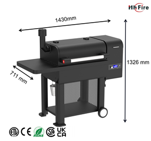 独特设计的大型烧烤炉plancha smoker金属豪华木炭烧烤炉