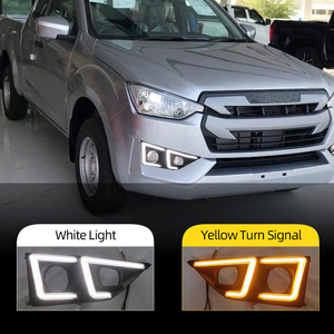 ไฟวิ่งกลางวัน LED 1คู่สำหรับรถยนต์ Isuzu D-MAX 2020 2021ไดนามิกสัญญาณไฟเลี้ยวสีเหลืองรถ12V - Product Image 2