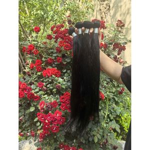 Inches Cuticle Aligned <strong>Human</strong> Hair Raw Natural Straight Bundle <strong>Human</strong> Weft Unprocessed <strong>Human</strong> Hairs - Product Image 1