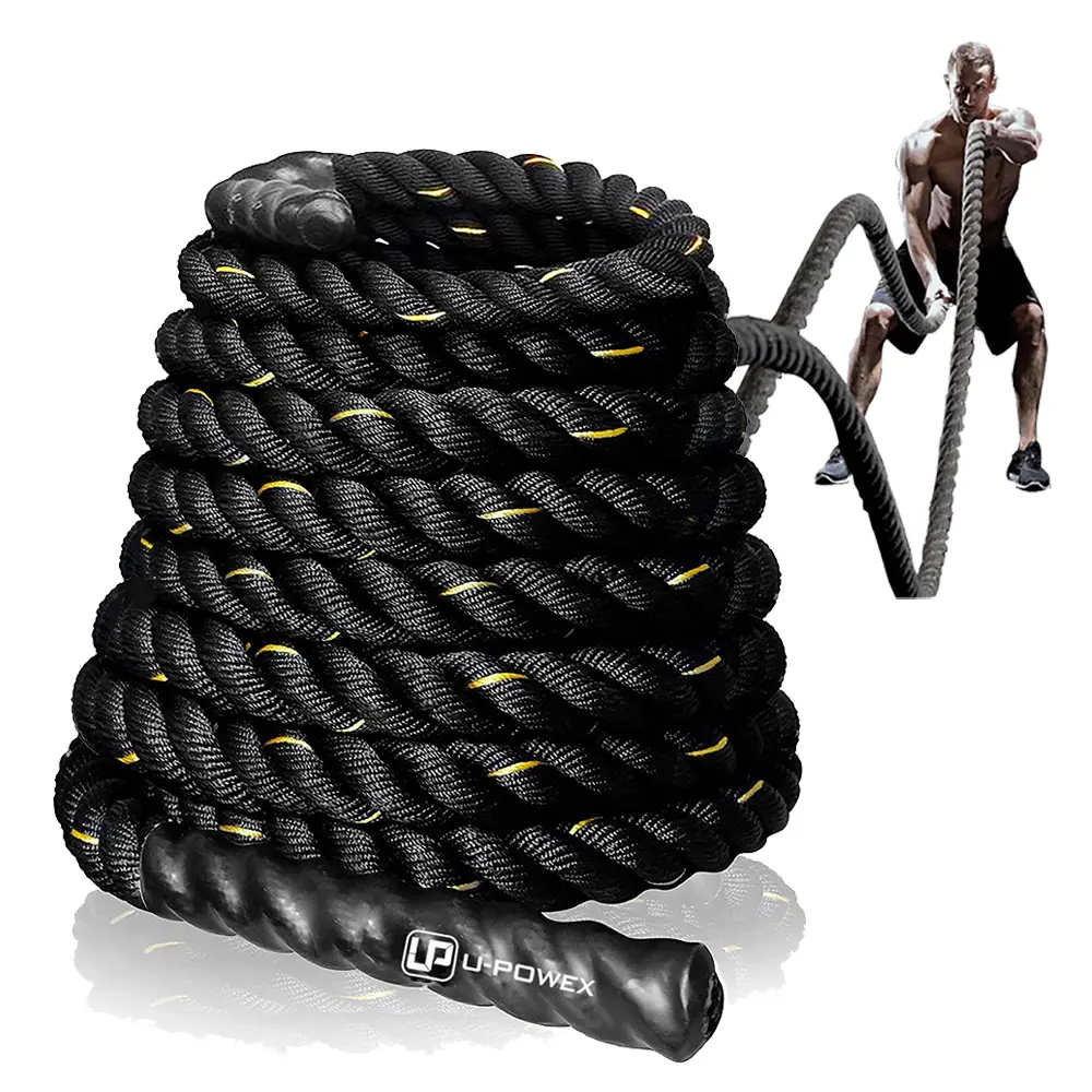 Custom Logo 2.8 Meter Length Workout Exercise Battle Rope, Fitness Heavy Skipping Weighted Jump Rope.