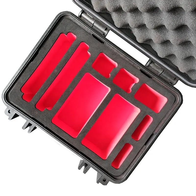Inserção de espuma personalizada misturada, caixa de eva de inserções de espuma de cor misturada para caso de ferramenta
