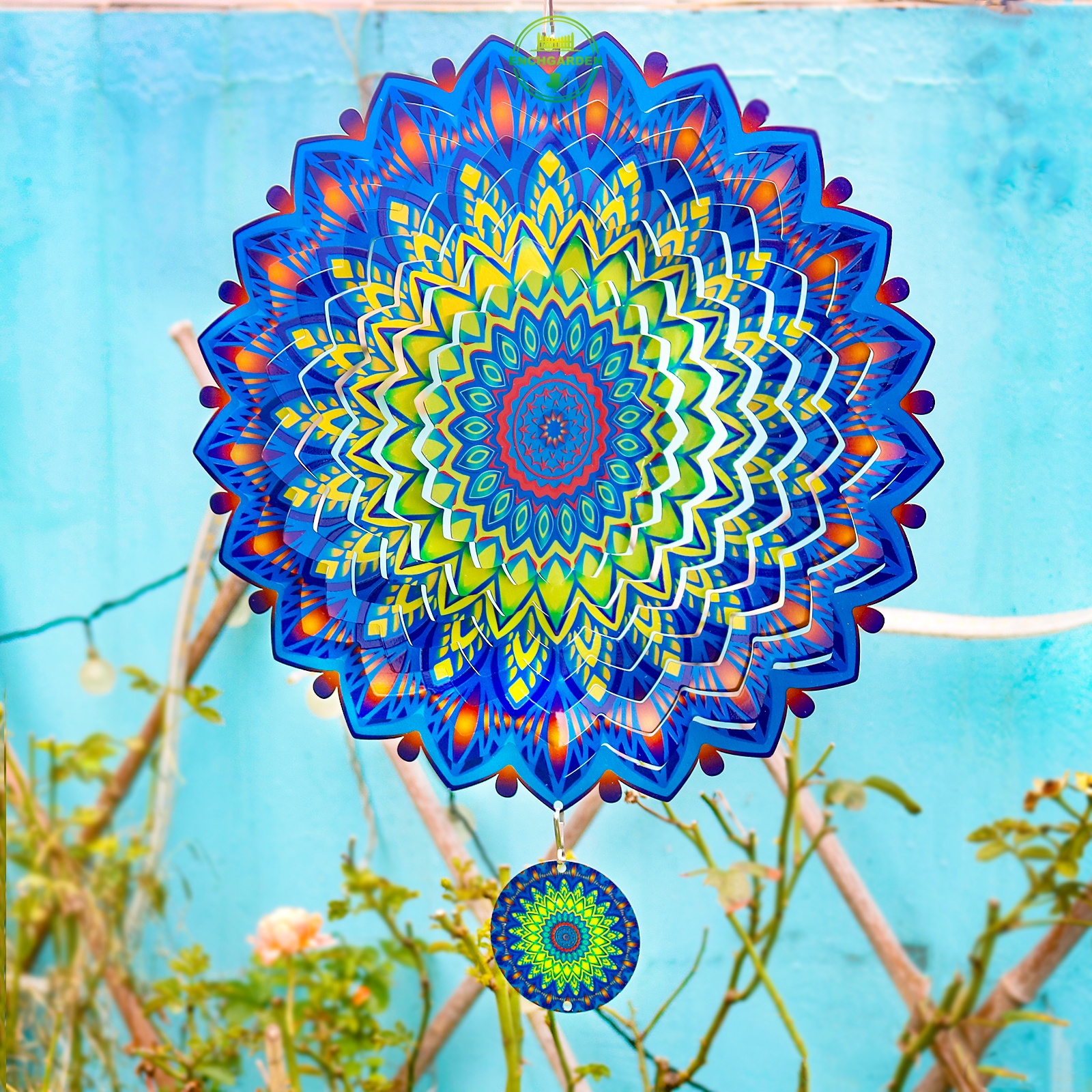 Yellow and blue Mandala