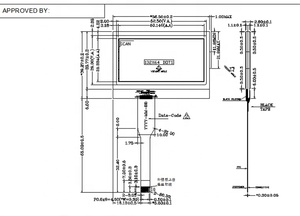 Display LCD personalizzato con carattere positivo per telefoni schermo LCD monocromatico con dimensione contorno 56.5*39.27 tipo Cog - Product Image 5