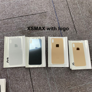 Büyük delik arka cam iPhone X 12 13mini 14 artı 16 Pro Xr Xs Max 15 Pro Max arka kapak cam Sticker pil kapı ile - Product Image 6
