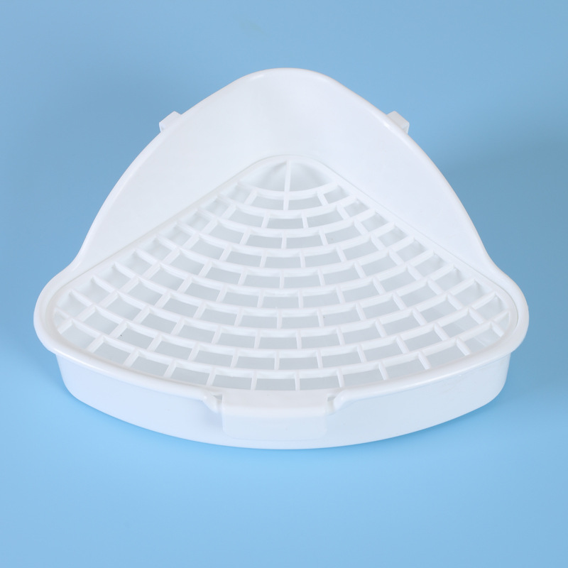 S size triangular toilet in white color