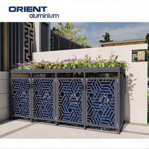 Cubo de basura de aluminio para jardín, cubo de basura, casa, cubo de basura, caja de almacenamiento de revestimiento - Product Image 6