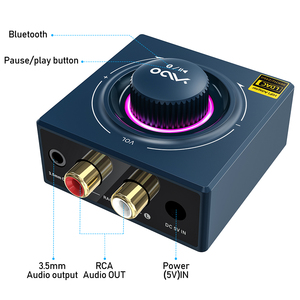 1Mii B06T3 + 数字信号处理器声音蓝牙5.2适配器，带高分辨率LDAC立体声接收器HiFi无线蓝牙音频接收器，用于扬声器 - Product Image 2