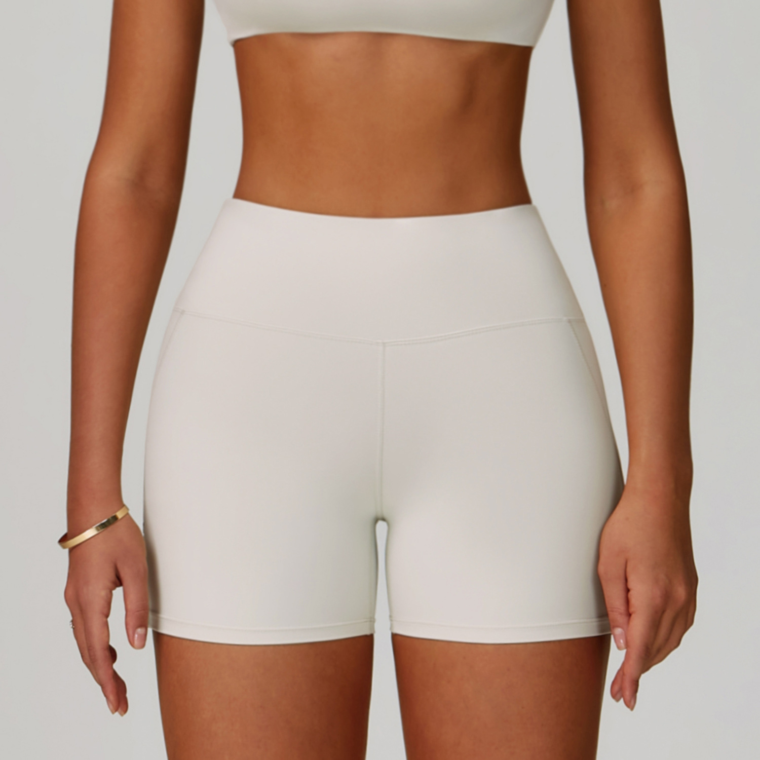 Pantalones cortos beige