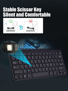 Data Frog para Windows Android IOS Wireless BT Mini Keyboard para PC Mackbook Notebook iPad Samsung Tablet Mouse Keyboard