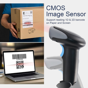 Wireless 1D 2D QR Barcode Scanner with Battery <strong>Level</strong> Indicator USB Digital Printed Bar <strong>Code</strong> Reader Plug Play Cordless Handheld - Product Image 3