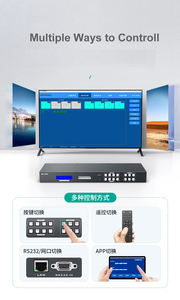 シームレス4K 30Hz HDMIマトリックススイッチャー8x8、スプライシングモード付き、4x4、8x8、8x16、16x16で利用可能 - Product Image 5