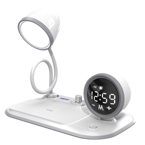 LAIMODA Customized Wireless Charger 3 in 1 <strong>Lamp</strong> Wireless Charger Magnetic Multi Functional Audio Clock With Display Screen - Product Image 2