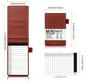 Taccuino tascabile carino con copertina morbida in pelle A7 personalizzata - Product Image 2