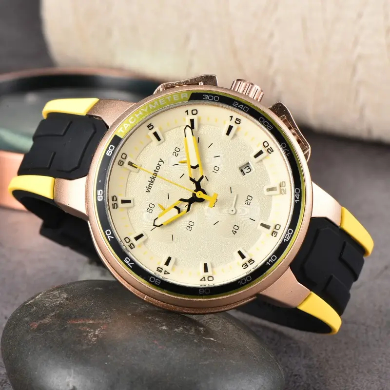 Modèles explosifs cadeau de noël marque de luxe 1853 T-Race cyclisme luxe bracelet en Silicone chronographe Quartz montre intelligente pour hommes