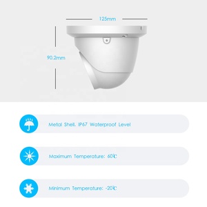 Cámara IP 4K PoE para interiores IP67 Audio impermeable con micrófono Torreta de detección Humana/vehículo 8MP Video doméstico Vigilancia DE SEGURIDAD IR - Product Image 3