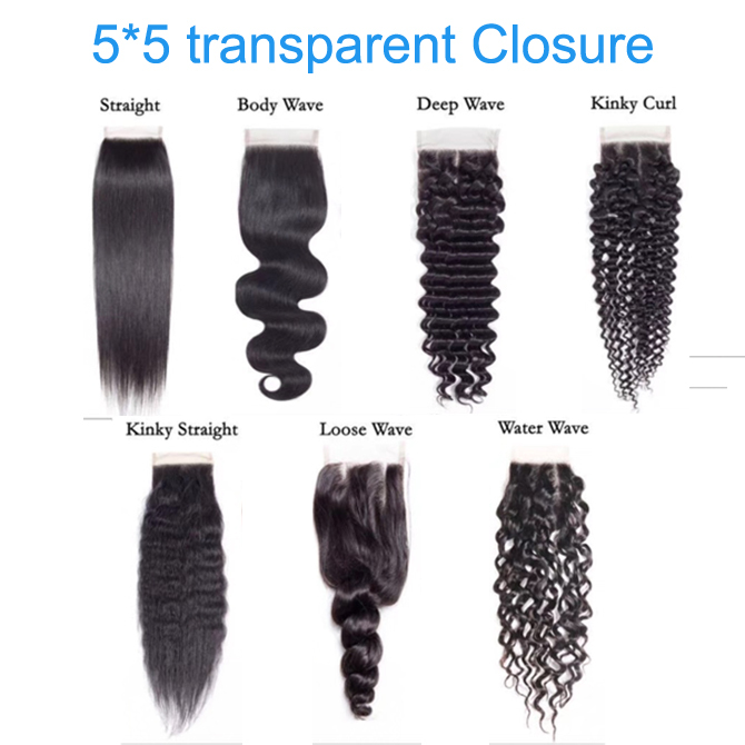 5*5 "fermeture transparente