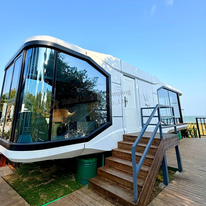 Быстрая установка 40-футовый космический корабль коммерческий космический дирижабль контейнерный дом космическая капсула отель использовать сборные дома - Product Image 1