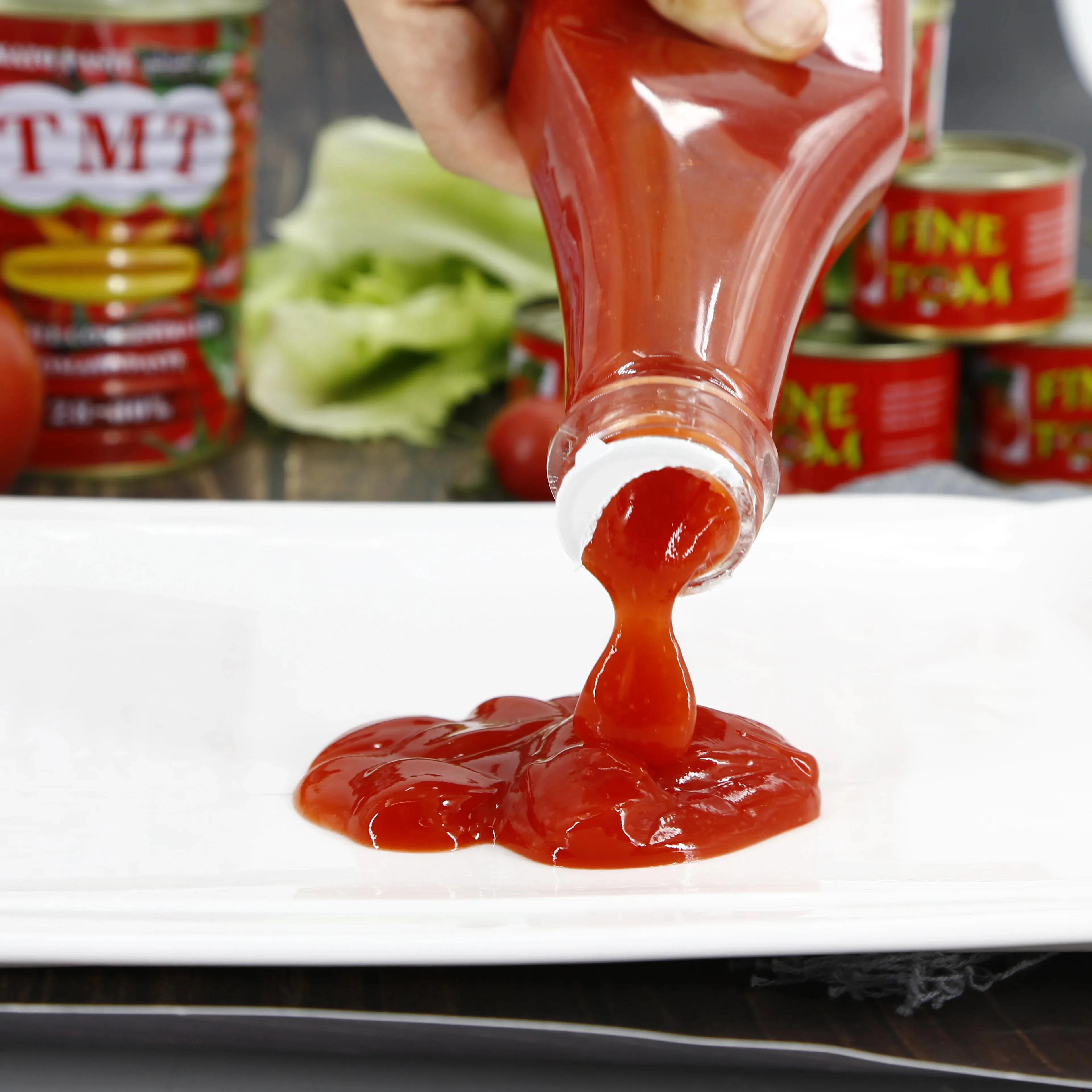 Pasta di pomodoro di alta qualità salsa di pomodoro fresca concentrata per Ketchup