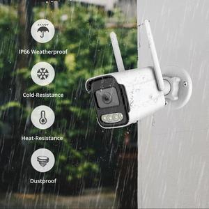 4CH 2MP 5MP TSeye Wireless NVR Kits IP66 Visión nocturna colorida Hogar HD Seguridad al aire libre Cámara IP Video WiFi Sistema de cámara Cctv - Product Image 3
