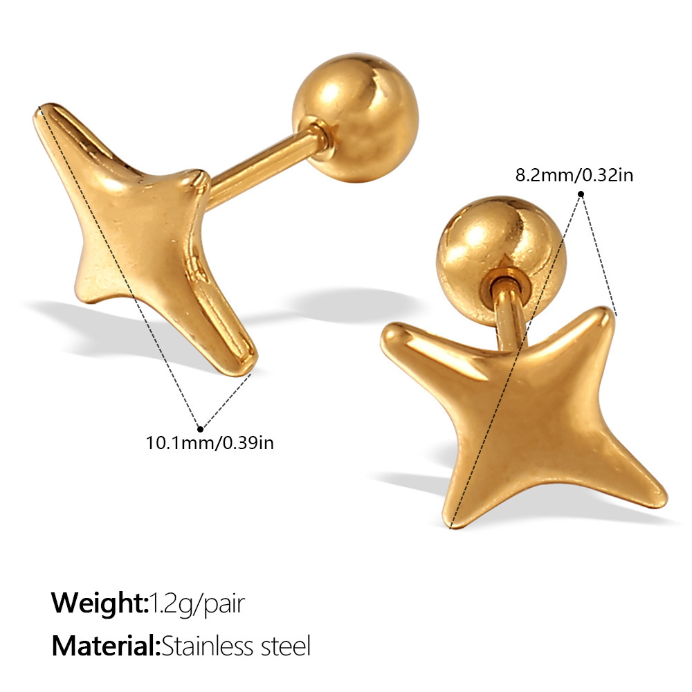 Pendientes Estrella de Oro