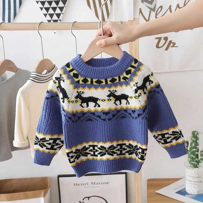 Children's Sweater Baby Solid Casual Basic Kids Sweater Thick Kids Soft Woollen Clothing for Boys Girls Autumn Winter Sweaters