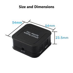 Divisor de audio óptico digital de 1 en 3 salidas, convertidor de audio analógico a digital, Adaptador convertidor analógico a digital de audio óptico - Product Image 2