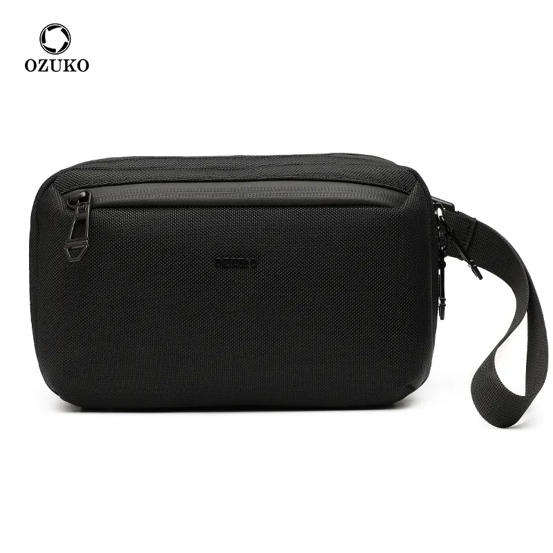 OZUKO 9673, bolso de mano portátil informal ligero a la moda para hombre, bolso bandolera impermeable para senderismo, bolso cruzado multifuncional de venta
