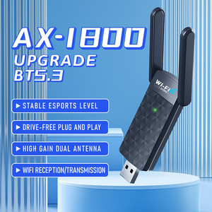 便携式AX1800无线网卡USB WiFi适配器2.4GHz & 5GHz Wi-Fi接收器适配器WiFi LAN卡WiFi - Product Image 4