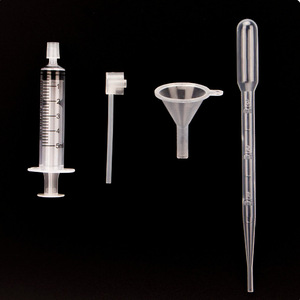 เครื่องมือ decanting น้ำหอม, เข็มฉีดยาฉีดที่มีช่องทางขนาดเล็กและฟางสำหรับการสกัดน้ำหอม, หลอดแรงดัน