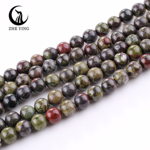 Zhe Ying 6/8/10mm Dragon Blood Jasper Stone <strong>Beads</strong> Bracelet Natural Stone <strong>Beads</strong> for Jewelry Making Dragon Blood Jasper <strong>Beads</strong> - Product Image 3